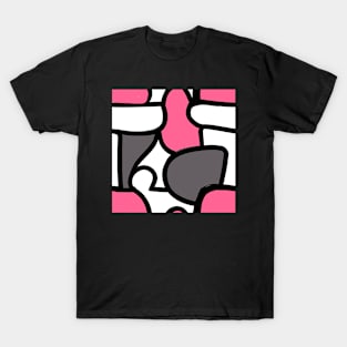 Abstract Shape Cartoon Pattern T-Shirt